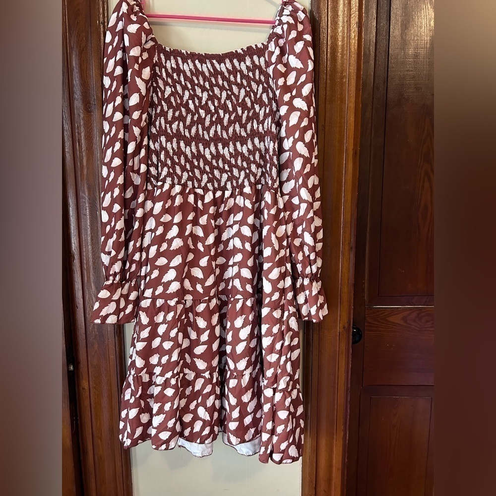 Shein Elastic Waist Fall Dress